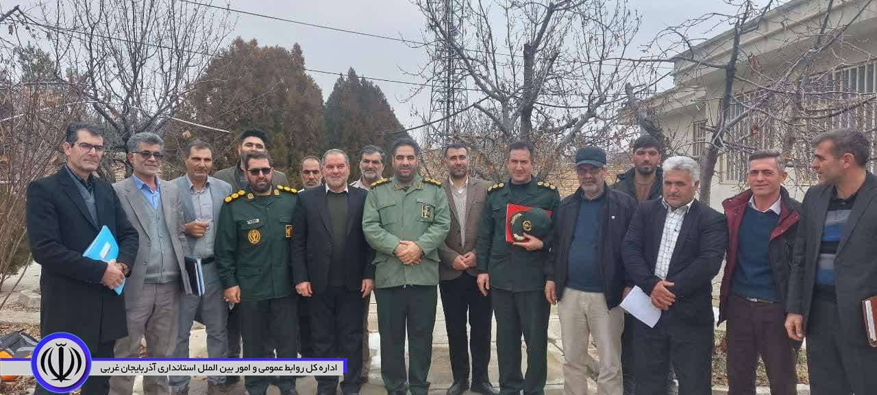 حضور مسئول بسیج سازندگی سپاه شهدای آذربایجان غربی در شهرستان باروق