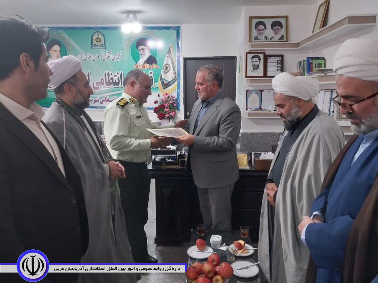 دیدار فرماندار با فرماندهی نیروی انتظامی