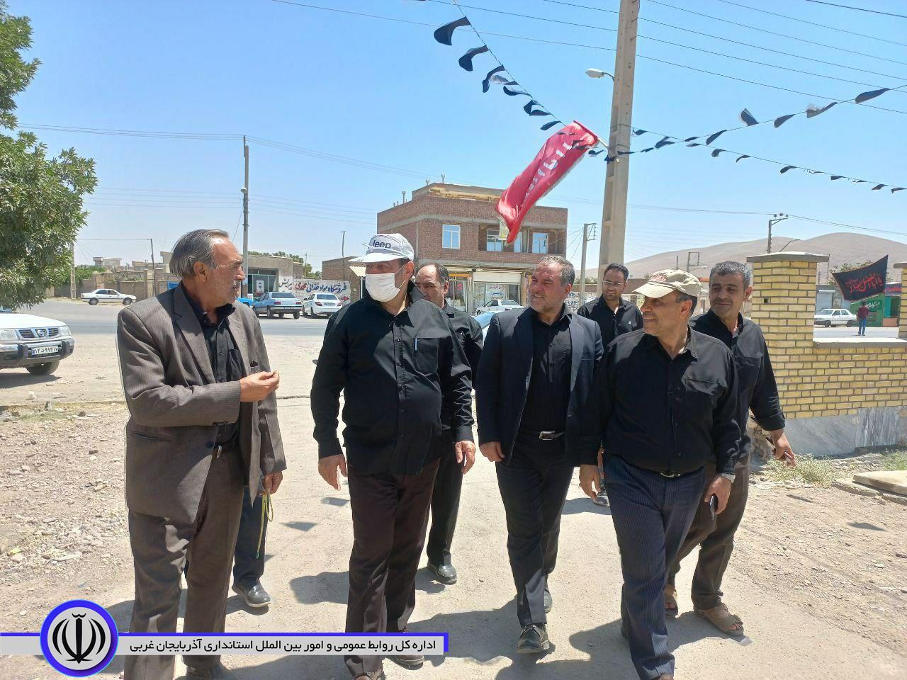 بازدید نماینده محترم شهرستانهای باروق ،چهاربرج . میاندوآب از طرح هادی روستاهای شهرستان باروق