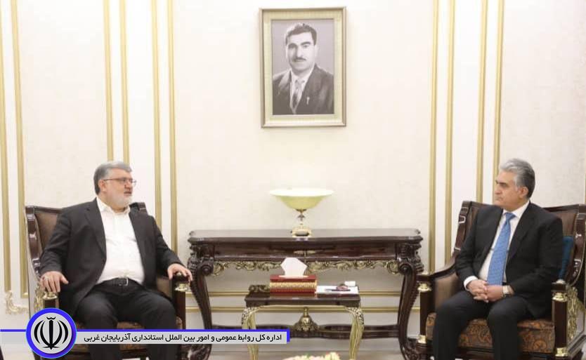 📷 دیدار محمدصادق معتمدیان استاندار آذربایجانغربی با ریبر احمد بارزانی وزیر داخله اقلیم کردستان عراق