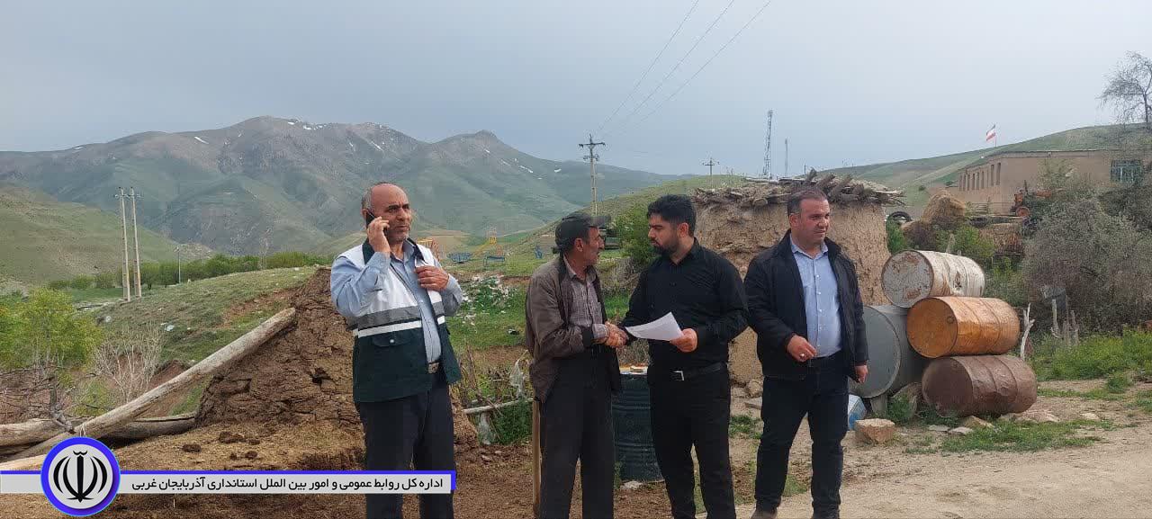 بازدید بخشدار نختالو از روستاهای کم برخودار بخش