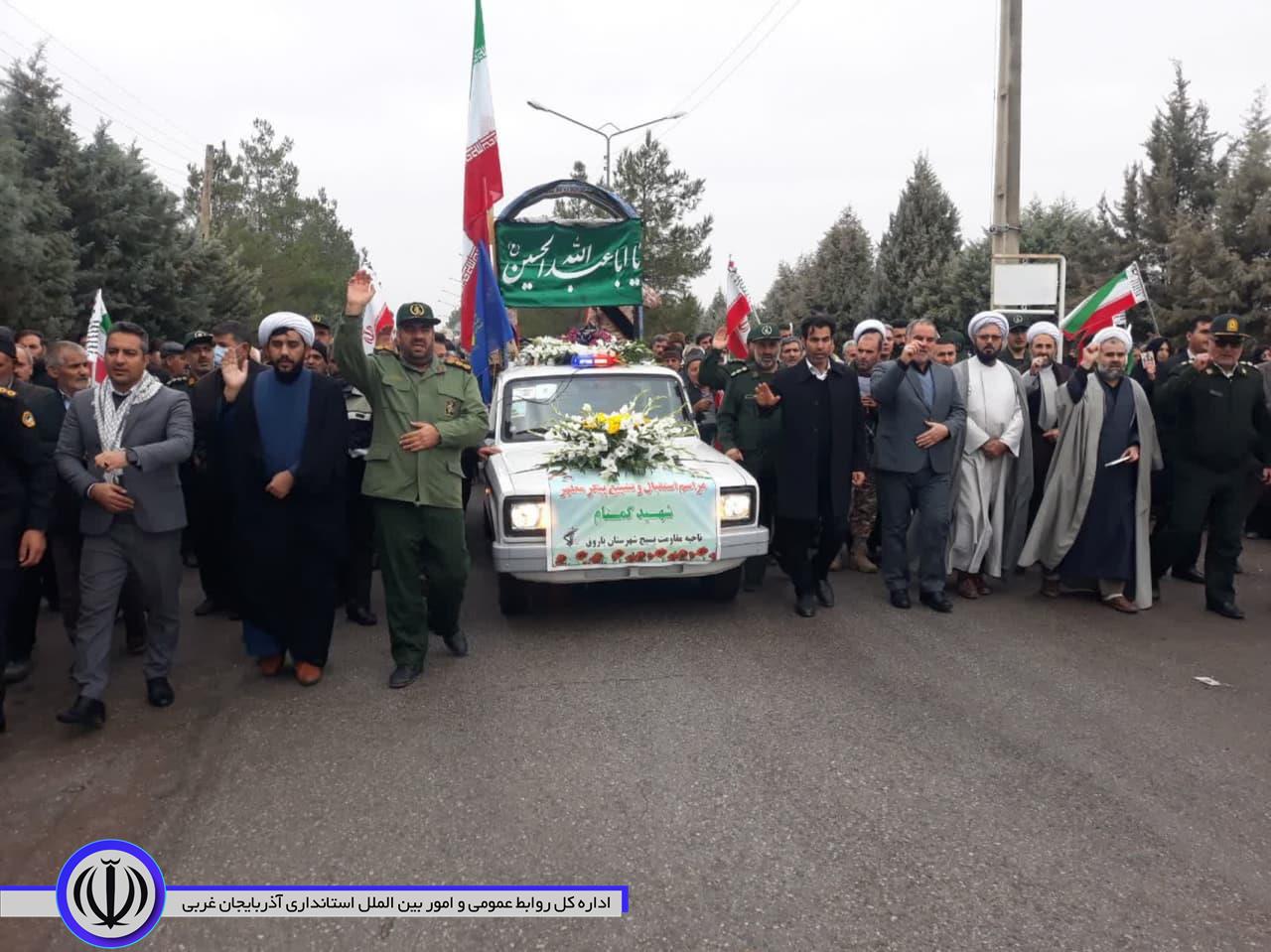 جلوه هایی از تشییع باشکوه پیکر مطهر شهید گمنام هشت سال دفاع مقدس