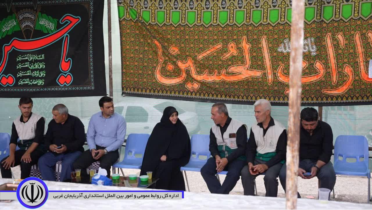 حضور فرماندار باروق در موکب شهدای شهرستان