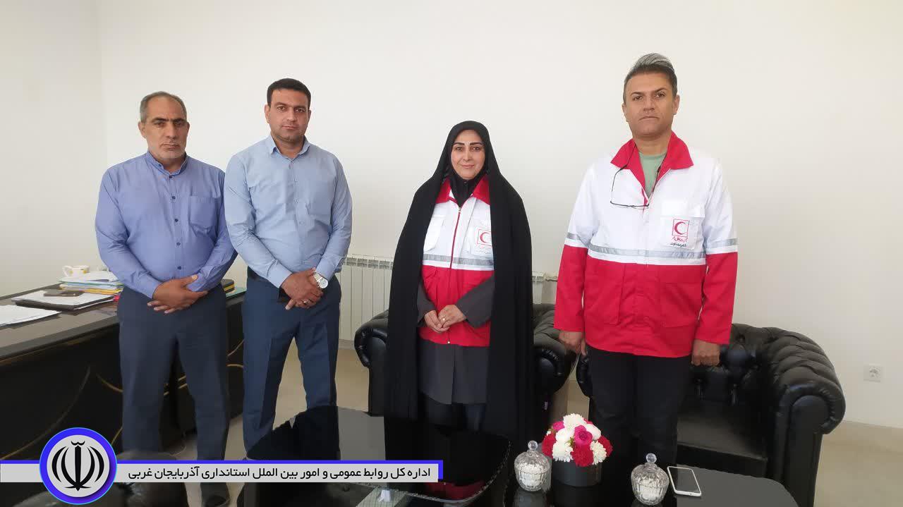 فرماندار باروق داوطلب افتخاری هلال احمر شد