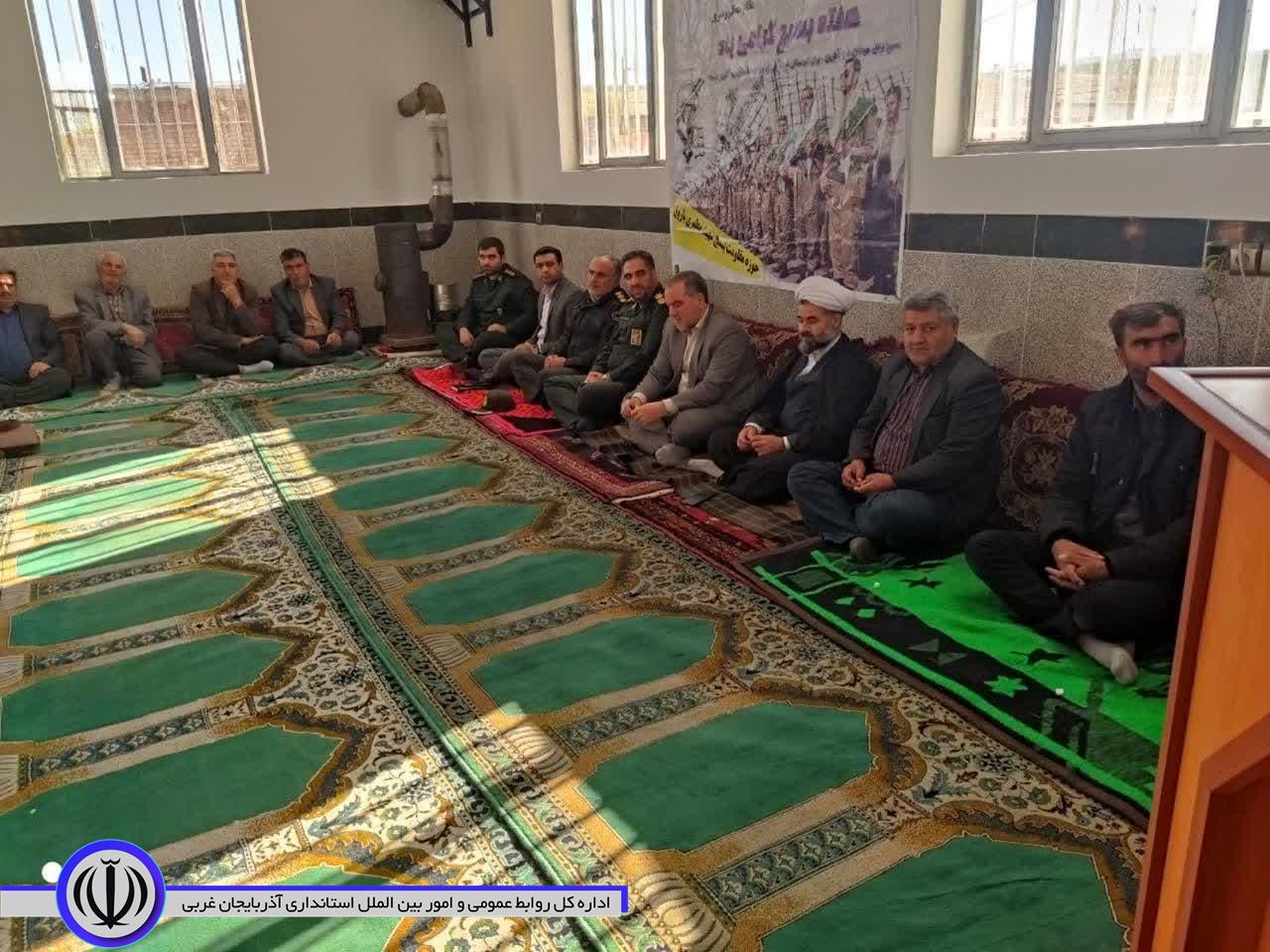مراسم یادواره شهدای بخش نختالو بمناسبت هفته بسیج