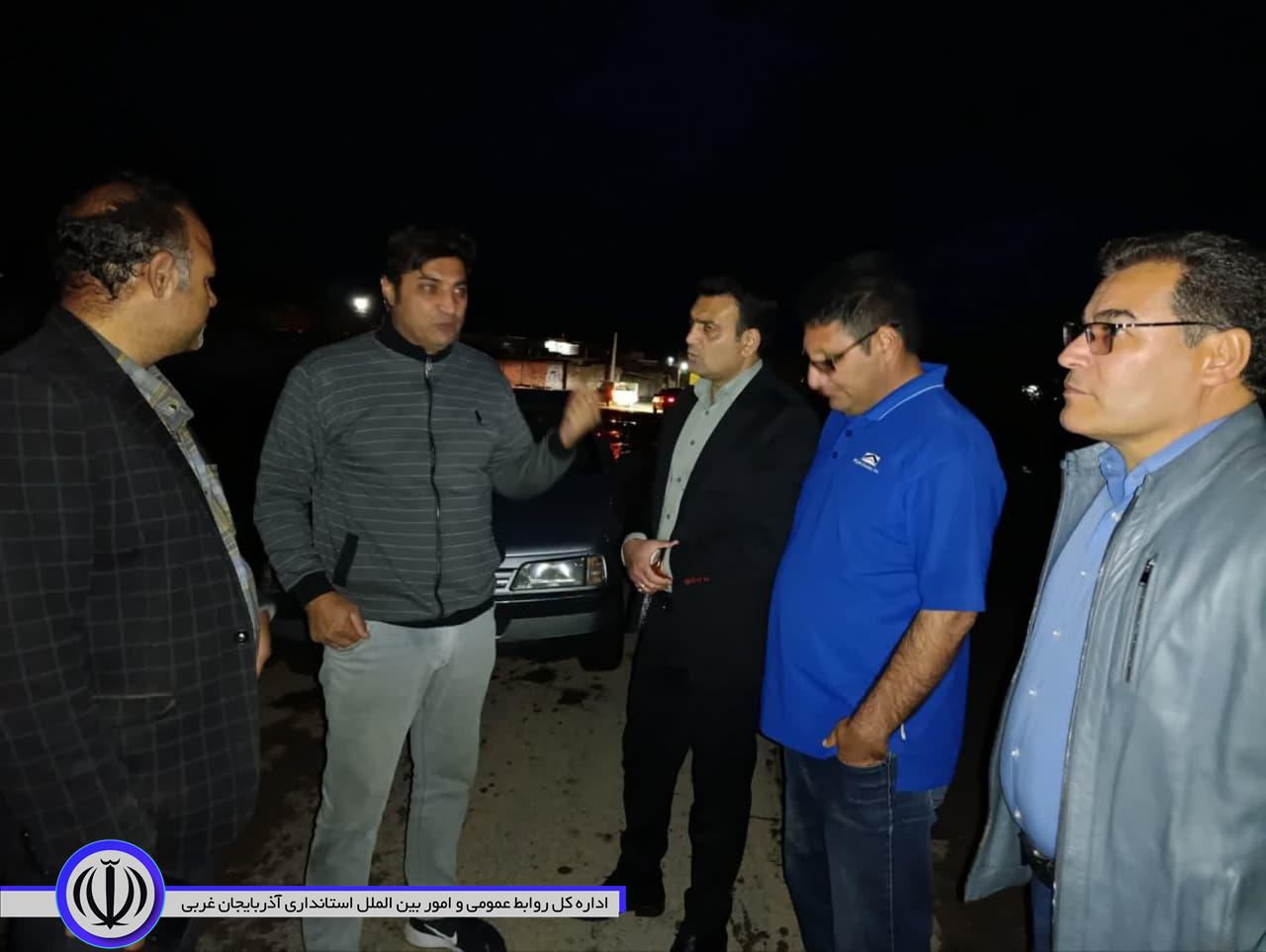بازدید بخشدار و دبیر مدیریت بحران فرمانداری از روستای حمید به دنبال وقوع سیل،
