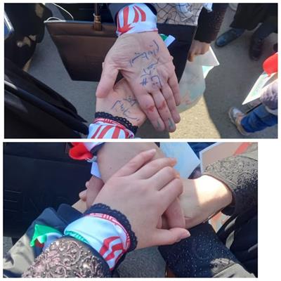 جلوه هایی نمادین   از راهپیمایی 22 بهمن ماه 1401 شهرستان  باروق