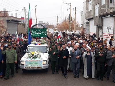 گزارش تصویری از تشییع باشکوه پیکر مطهر شهید گمنام هشت سال دفاع مقدس
